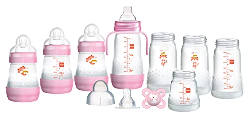 MAM Easy Start Babyflaschen-Set, selbststerilisierend, Anti-Kolik-Starter-Set, klein