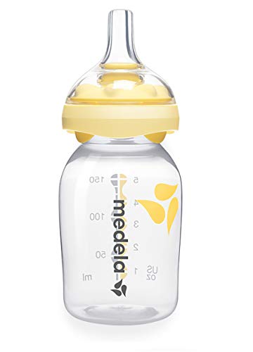 Medela Calma BPA-freier Milchsauger mit 150 ml Flasche – Für die gesamte Stillzeit – Unterstützt das natürliche Saugverhalten des Babys – Mit gefrier- und kühlschrankfester Flasche