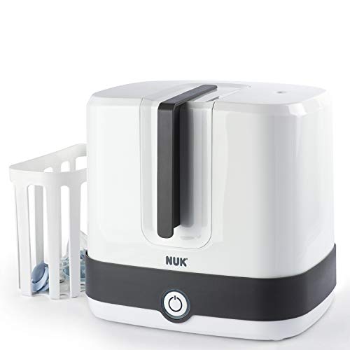 NUK Vario Express Dampf-Sterilisator 3-in-1 Modular für bis zu 6 Babyflaschen, Sauger & Zubehör oder Milchpumpe