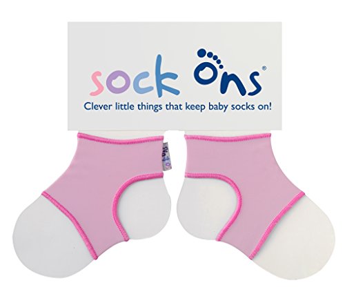 Sock Ons Kluge kleine Dinge, die Babysocken halten! - Baby Pink - 0-6 Monate